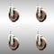 Service Caster 5 Inch 316SS High Temp Glass Filled Nylon Swivel 1/2 Inch Threaded Stem Caster Set SCC-SS316TS20S514-GFNSHT-121315-4 - alternate 1